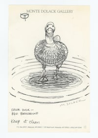 Monte Dolack Original Pen & Ink Drawing