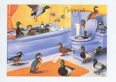 Monte Dolack Suburban Refuge Signed Notecard