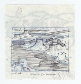 Monte Dolack Original Pen & Ink Drawing