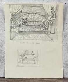 Monte Dolack Frieda's Salon Lithograph Study