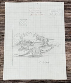 Monte Dolack Original Pencil Drawing