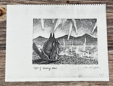 Monte Dolack Night Of Shooting Stars Study