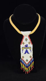 Native American Indian Beaded Neck Tie