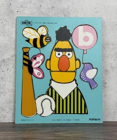 1973 Playskool Sesame Street Bert B Puzzle