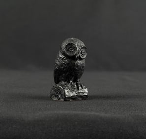 North Wales Carved Coal Owl