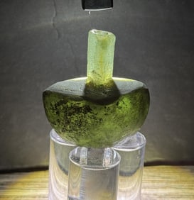 Time of Christ Ancient Roman Olive Green Bottle