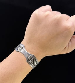 Hopi Sterling Silver Watch Band Bracelet