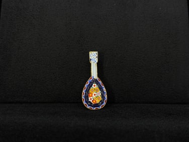 Musical Instrument Micro Mosaic Brooch Italy