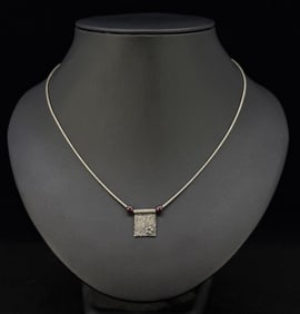Jewish Hebrew Sterling Silver Necklace
