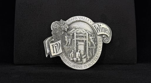 Napa Valley California Wines Belt Buckle
