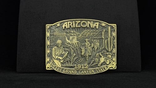 Arizona Brass Belt Buckle