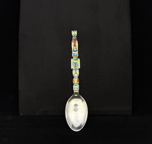 Windsor Ontario Canada Sterling Totem Pole Spoon