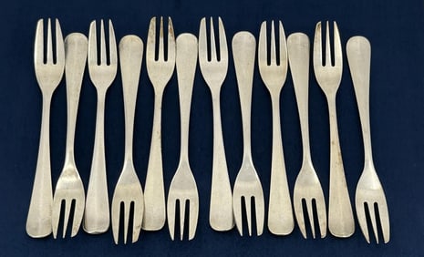 Danish Sterling Silver Hors d'oeuvres Forks