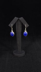 Navajo Sterling Silver Lapis Lazuli Earrings