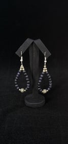 Navajo Beaded Hoop Earrings