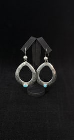 Navajo Sterling Silver Turquoise Earrings