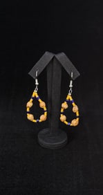 Navajo Ghost Spirit Juniper Seed Earrings