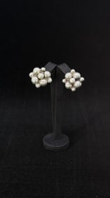 Sterling Silver Ball Cluster Earrings