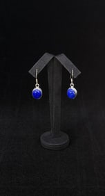 Navajo Sterling Silver Lapis Lazuli Earrings