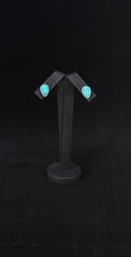 Navajo Sterling Silver Turquoise Earrings