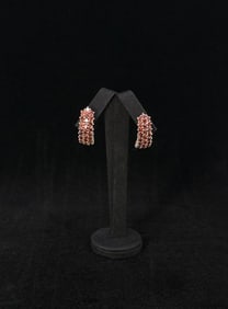 Sterling Silver Garnet Earrings