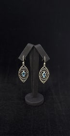 Sterling Silver Topaz Earrings