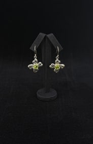 Sterling Silver Peridot Earrings