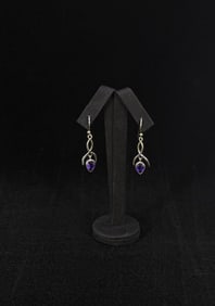 Sterling Silver Amethyst Earrings