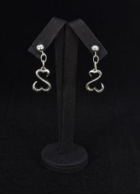 Jane Seymour Open Heart Sterling Silver Earrings