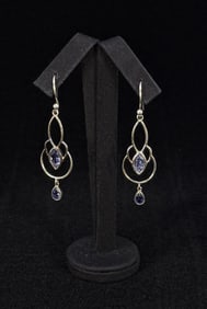 Sterling Silver Amethyst Earrings