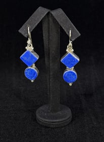 Sterling Silver Lapis Lazuli Earrings