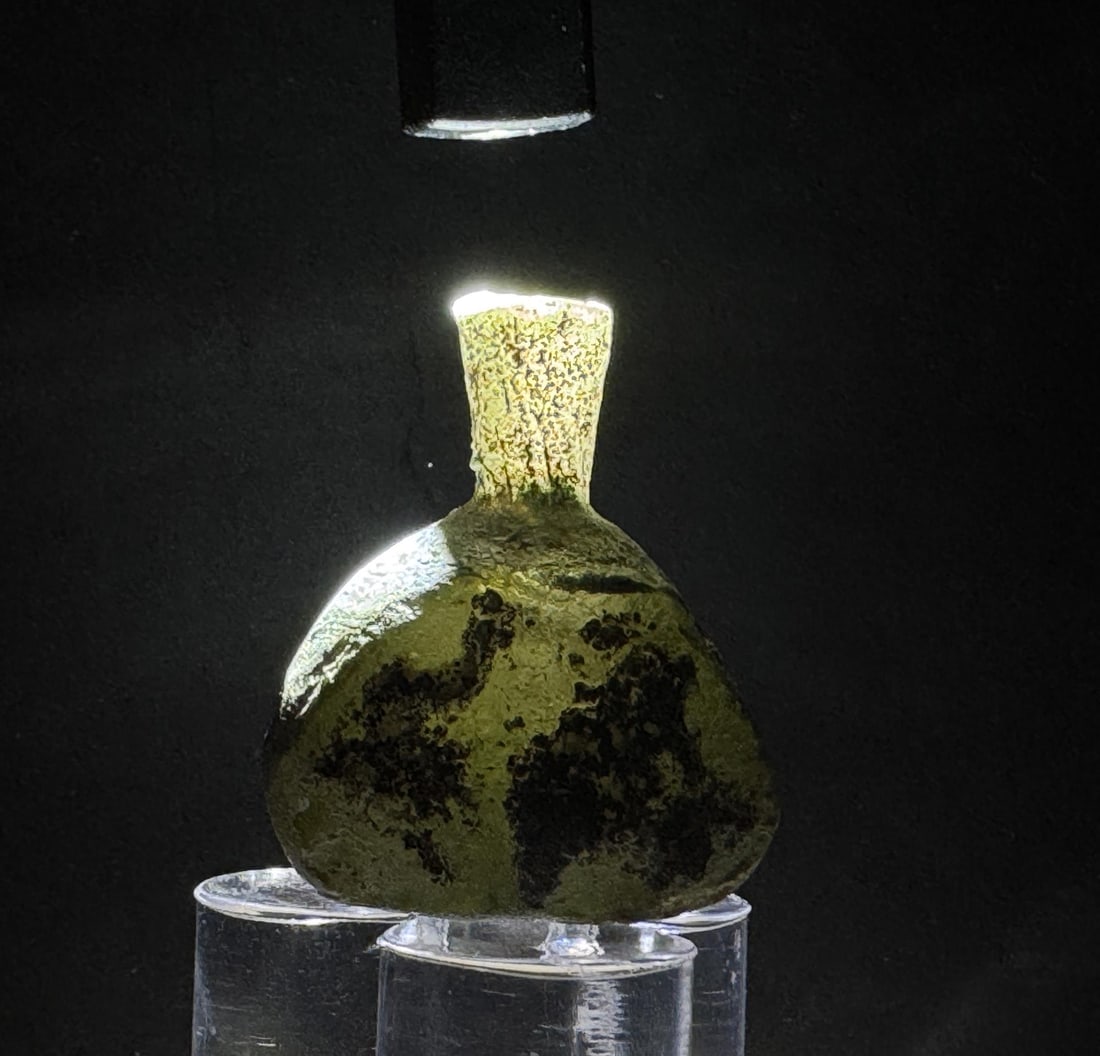 Time of Christ Ancient Roman Bottle: 1 1/2" by 1 1/4" by 1/2". 91 grams