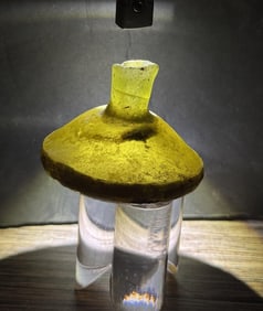 Time of Christ Ancient Roman Olive Green Bottle