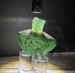 Time of Christ Ancient Roman Green Bottle