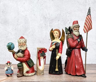 Midwest Leo R Smith Christmas Folk Art Figurines