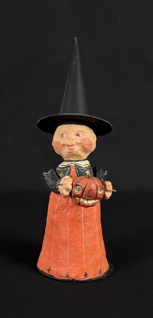 PoliWoggs American Folk Art Halloween Witch: 7 3/4" by 4" by 2 7/8"
