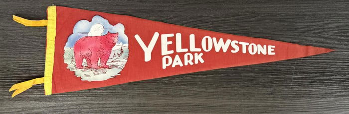 Yellowstone National Park Felt Souvenir Pennant