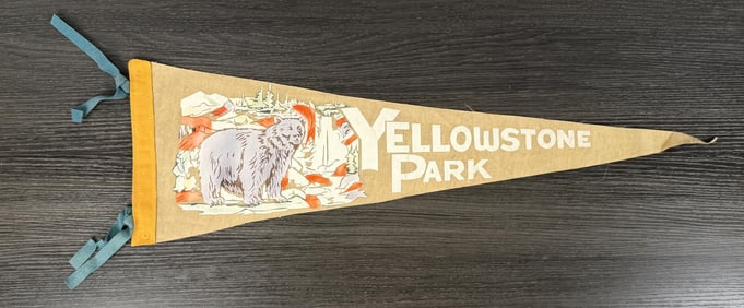 Yellowstone National Park Felt Souvenir Pennant