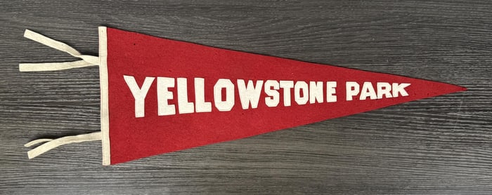 Yellowstone National Park Felt Souvenir Pennant