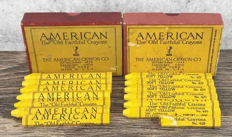American Old Faithful Yellow Crayons