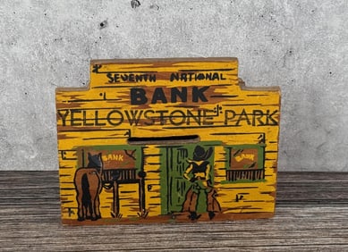 Yellowstone National Park Souvenir Wood Bank