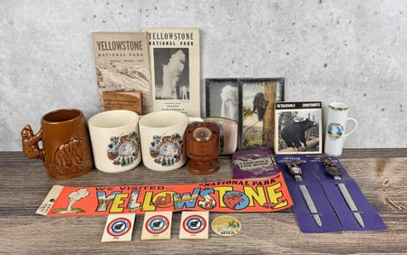 Group Of Yellowstone National Park Souvenirs
