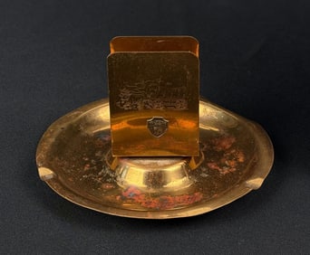 Yellowstone Park Souvenir Match Holder Ashtray