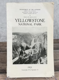 1921 Yellowstone National Park Rules & Regulations