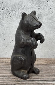 A.C. Williams Cast Iron Begging Bear Still Bank