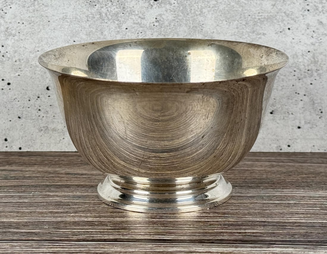 Tiffany & Co Sterling Silver Bowl No 23614: 2 1/4" tall by 4 1/8" in diameter. 126 grams.