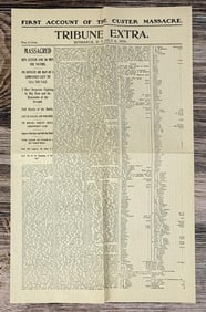 Custer Massacre First Account Bismark Tribune