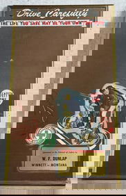 W.F. Dunlap Winnett Montana Drive Safely Mirror