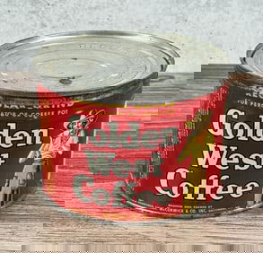 Golden West Cowgirl Coffee Tin Can 1lb