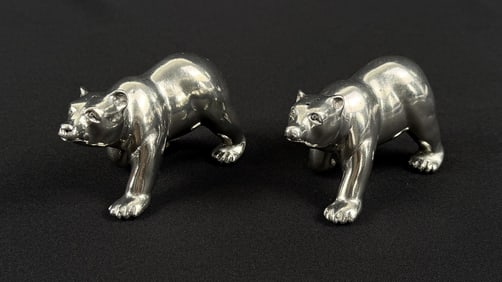 Vagabond House Pewter Polar Bear Salt & Pepper